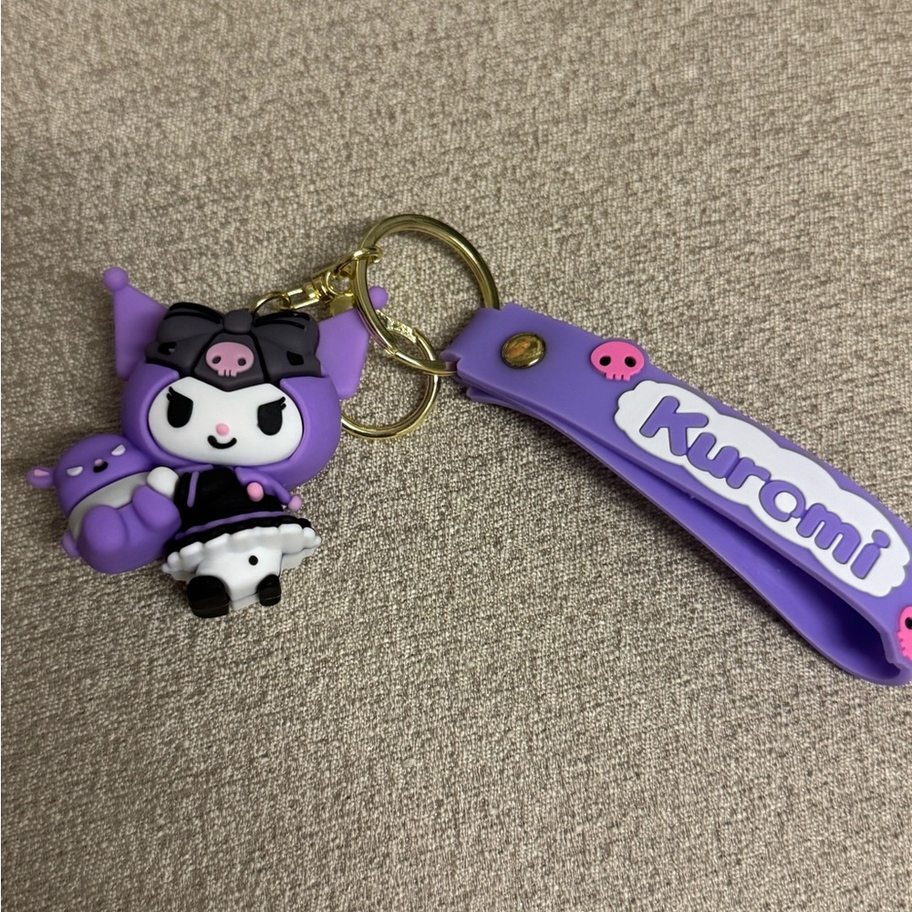 Kuromi Purple Keychain. New
